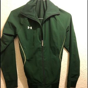 Green under armor jacket